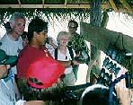 The pearl farmer on Tahaa giving us a lecture (John Beck).